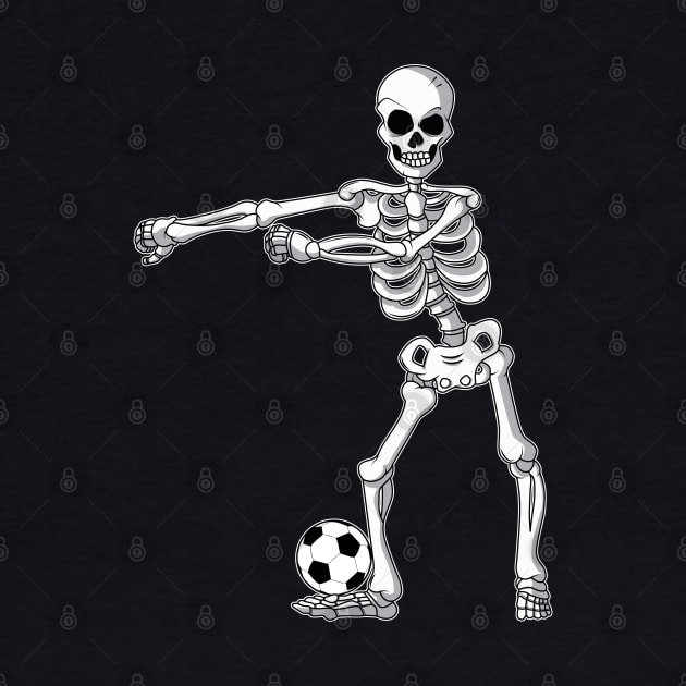 Flossing Skeleton Soccer Funny Halloween by trendingoriginals